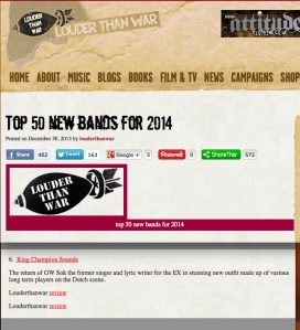 Louder Than War Top 50 New bands 2014